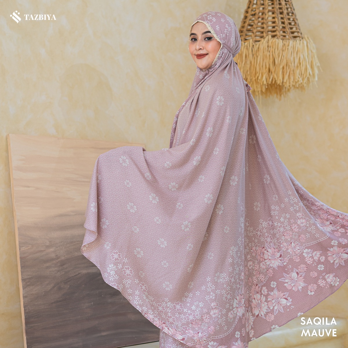MUKENA TAZBIYA PREMIUM SAQILA I Mukena Rayon Premium Jumbo Dewasa