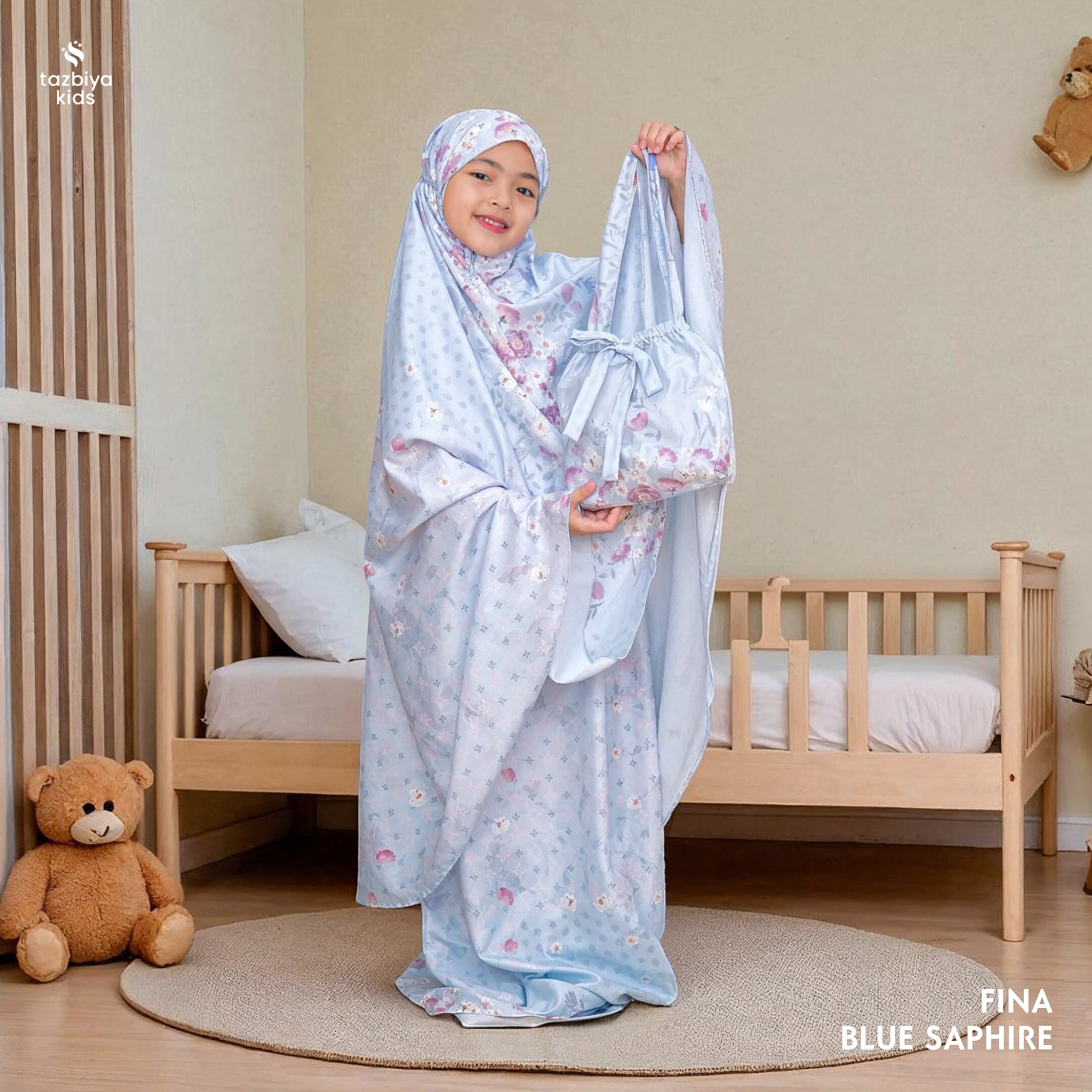 TAZBIYA MUKENA ANAK COTTON FINA SERIES I Mukena Anak Motif TK SD SMP | Mukena Anak 4-14 Tahun