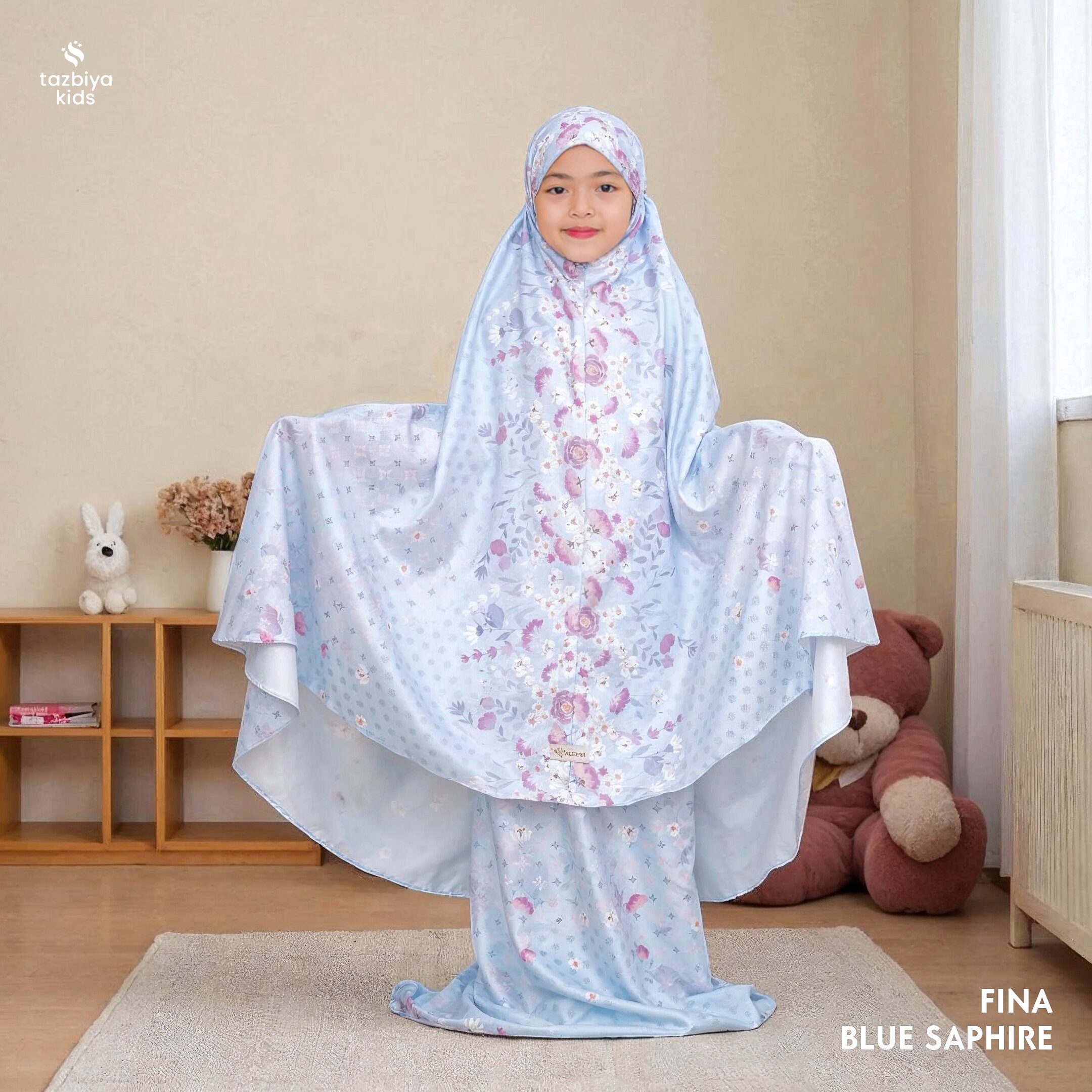 TAZBIYA MUKENA ANAK COTTON FINA SERIES I Mukena Anak Motif TK SD SMP | Mukena Anak 4-14 Tahun