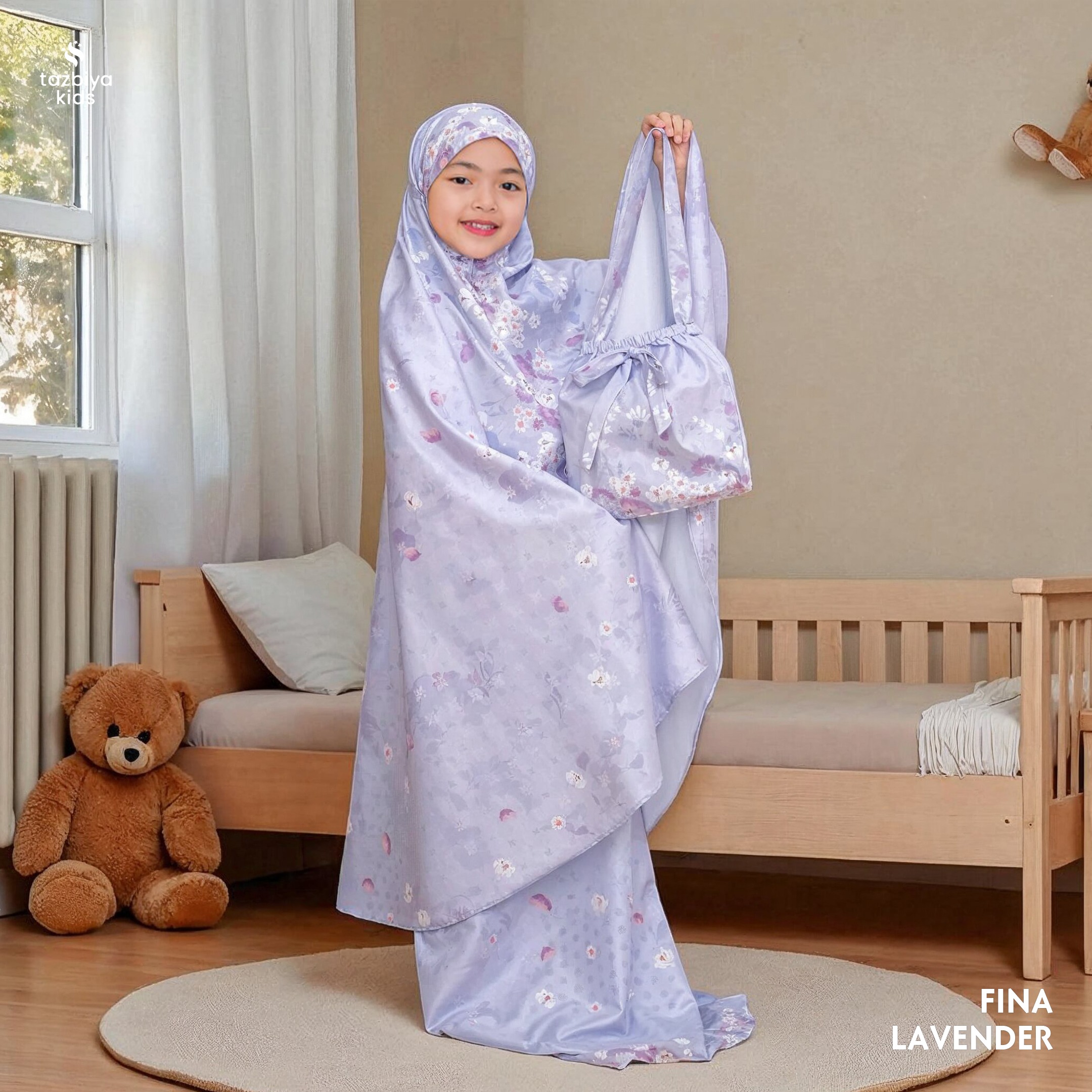 TAZBIYA MUKENA ANAK COTTON FINA SERIES I Mukena Anak Motif TK SD SMP | Mukena Anak 4-14 Tahun