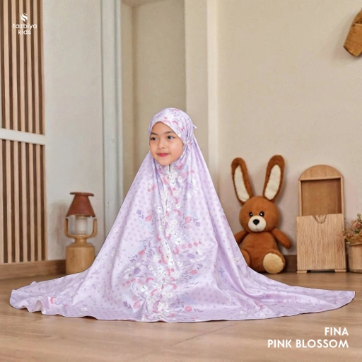 Image of TAZBIYA MUKENA ANAK COTTON FINA SERIES I Mukena Anak Motif TK SD SMP | Mukena Anak 4-14 Tahun