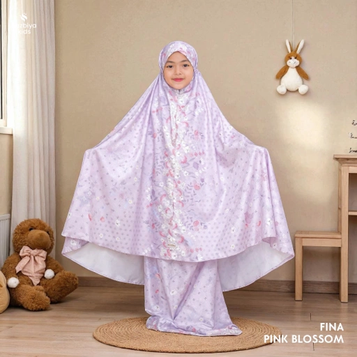 Image of TAZBIYA MUKENA ANAK COTTON FINA SERIES I Mukena Anak Motif TK SD SMP | Mukena Anak 4-14 Tahun