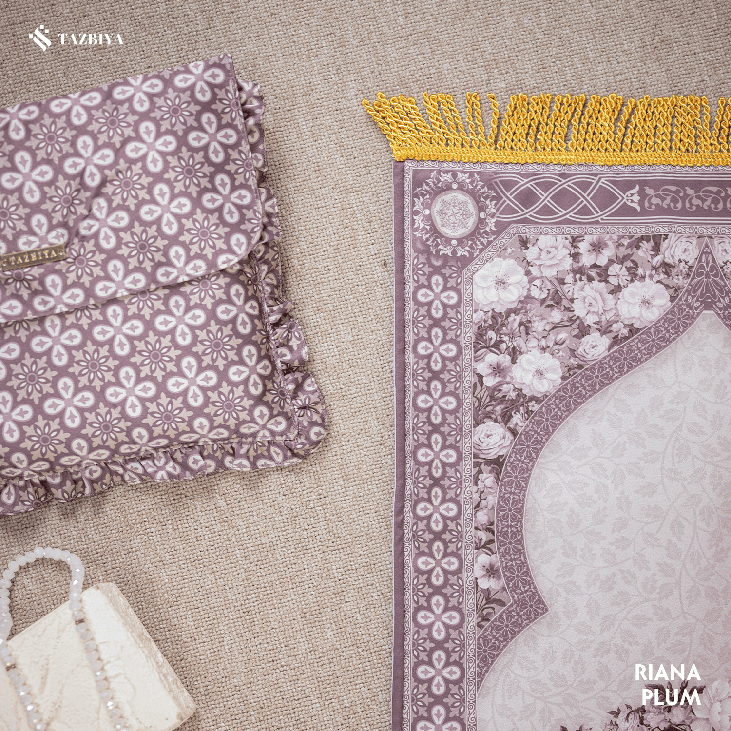 TAZBIYA SAJADAH BUSA VELVET MOTIF PREMIUM
