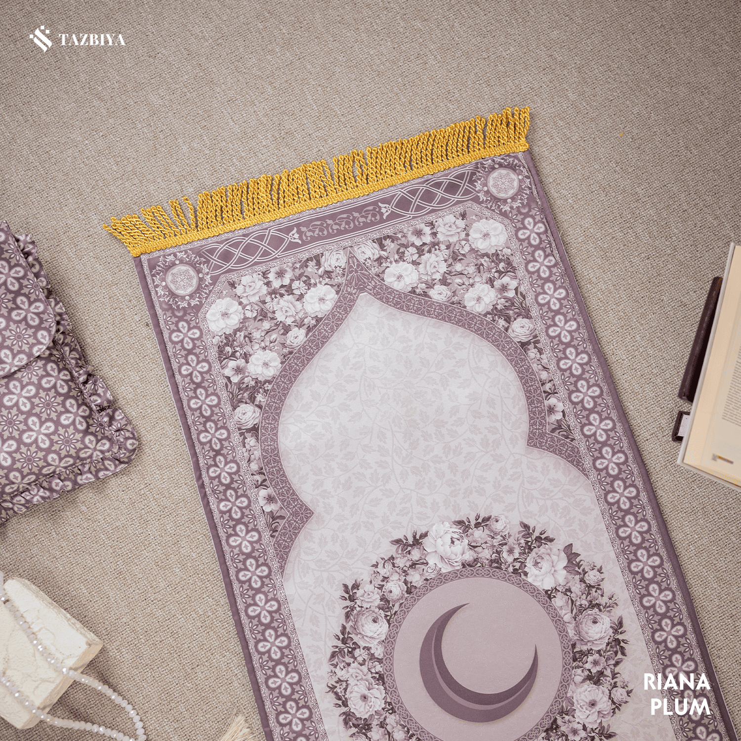 TAZBIYA SAJADAH BUSA VELVET MOTIF PREMIUM