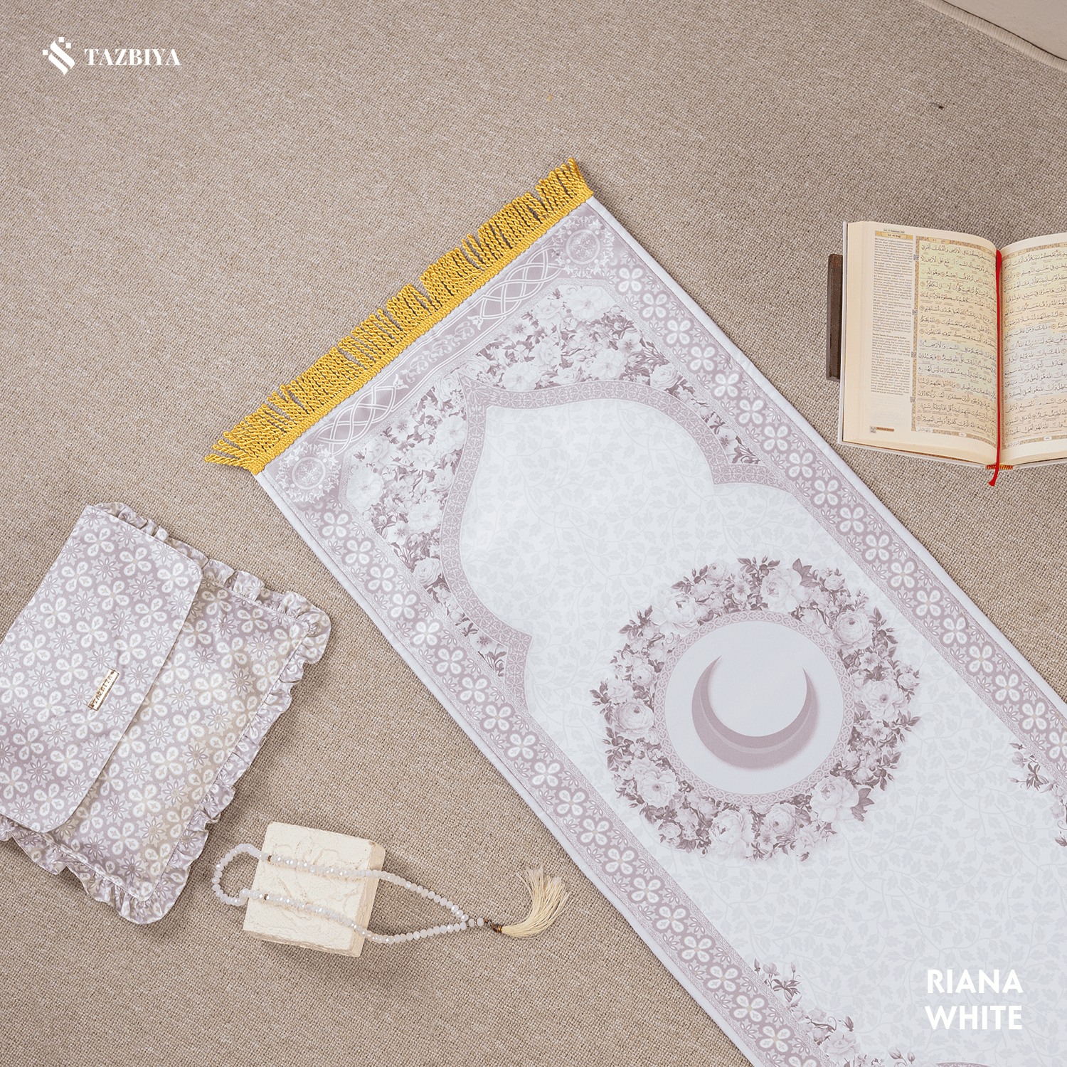 TAZBIYA SAJADAH BUSA VELVET MOTIF PREMIUM
