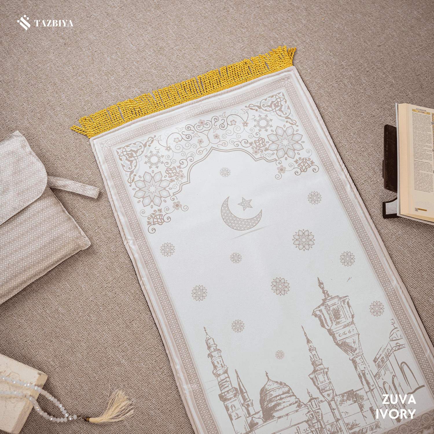 TAZBIYA SAJADAH BUSA VELVET MOTIF PREMIUM