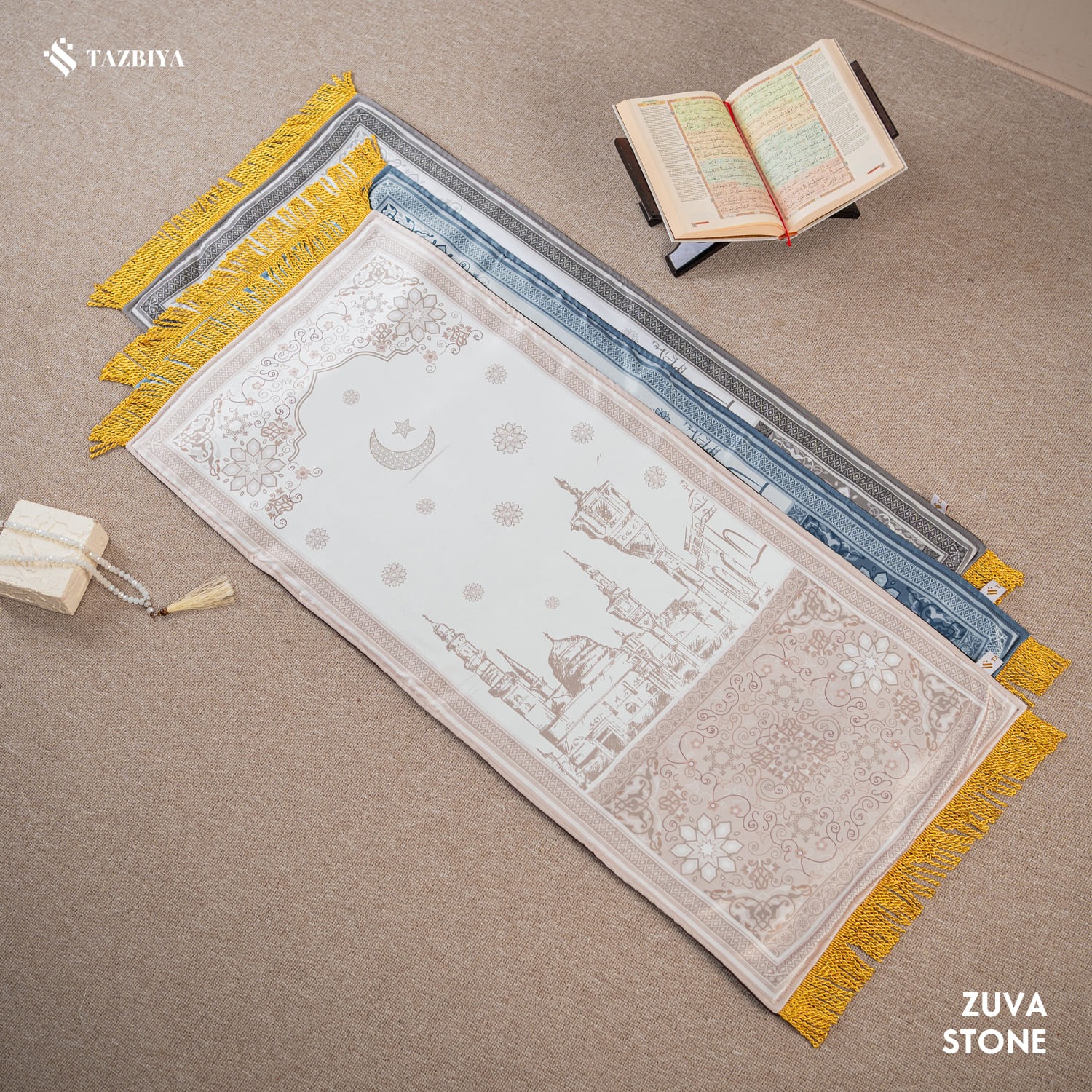 TAZBIYA SAJADAH BUSA VELVET MOTIF PREMIUM