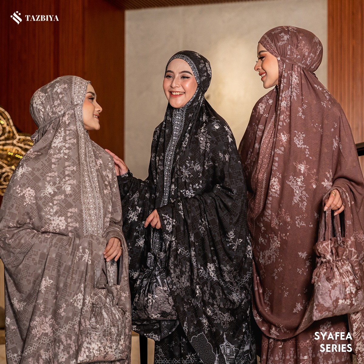 TAZBIYA MUKENA SYAFEA SERIES | MUKENA DEWASA RAYON SAJADAH 2IN1