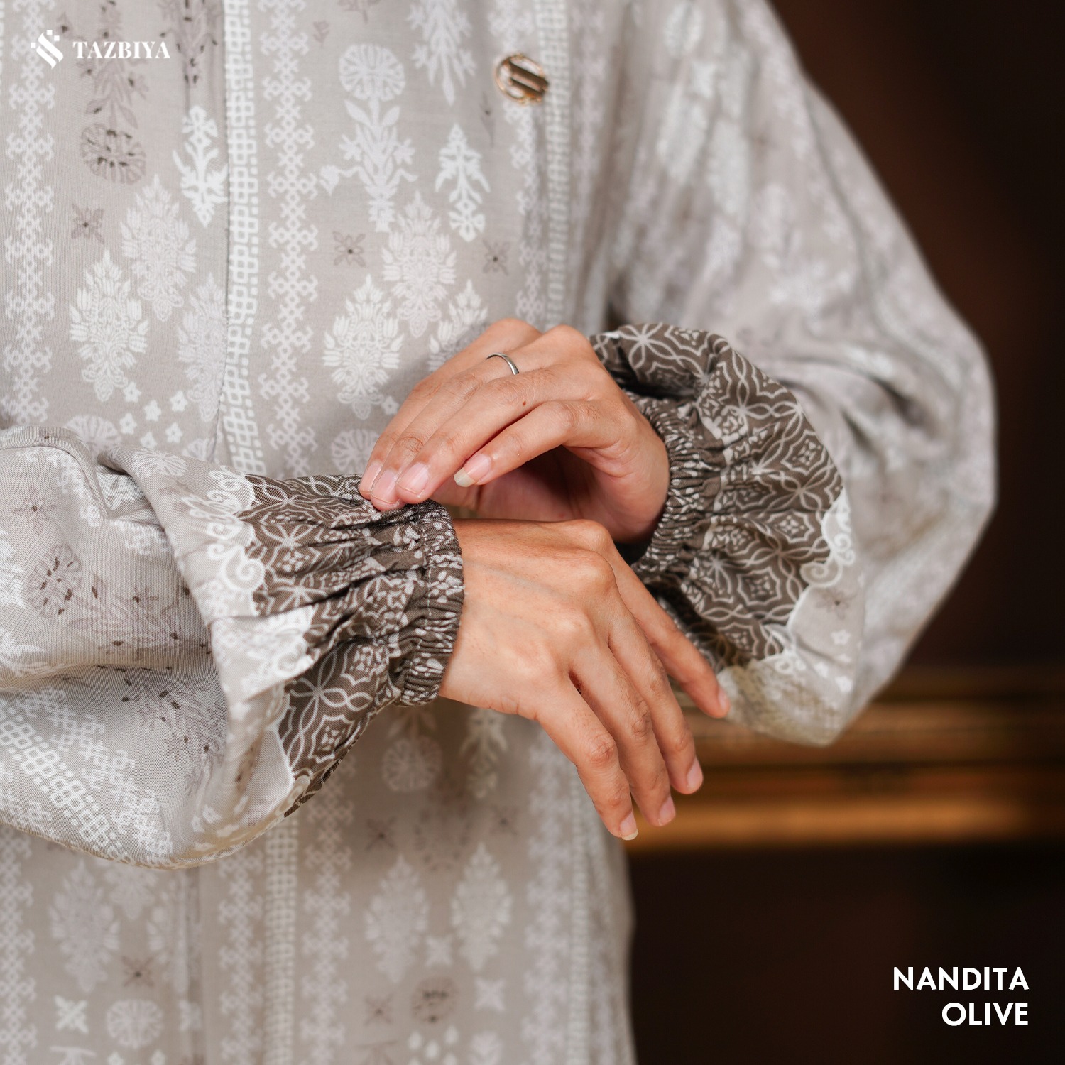 TAZBIYA MUSLIMWEAR GAMIS RAYON PREMIUM NANDITA SERIES