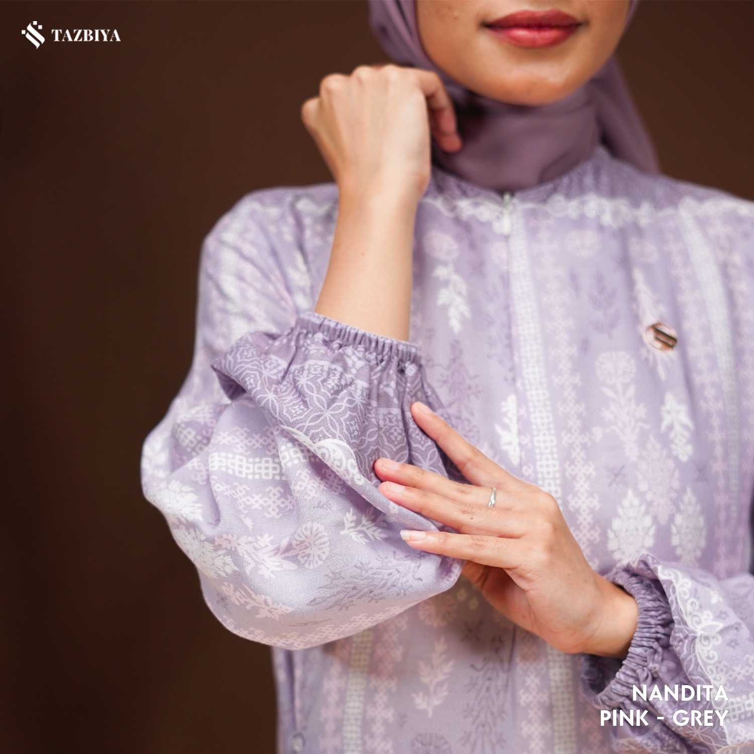 TAZBIYA MUSLIMWEAR GAMIS RAYON PREMIUM NANDITA SERIES