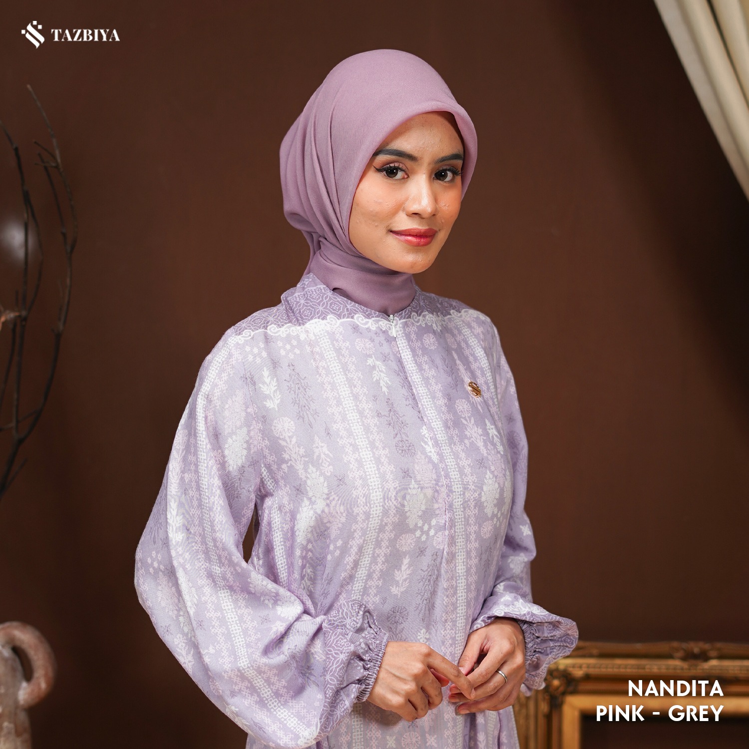 TAZBIYA MUSLIMWEAR GAMIS RAYON PREMIUM NANDITA SERIES
