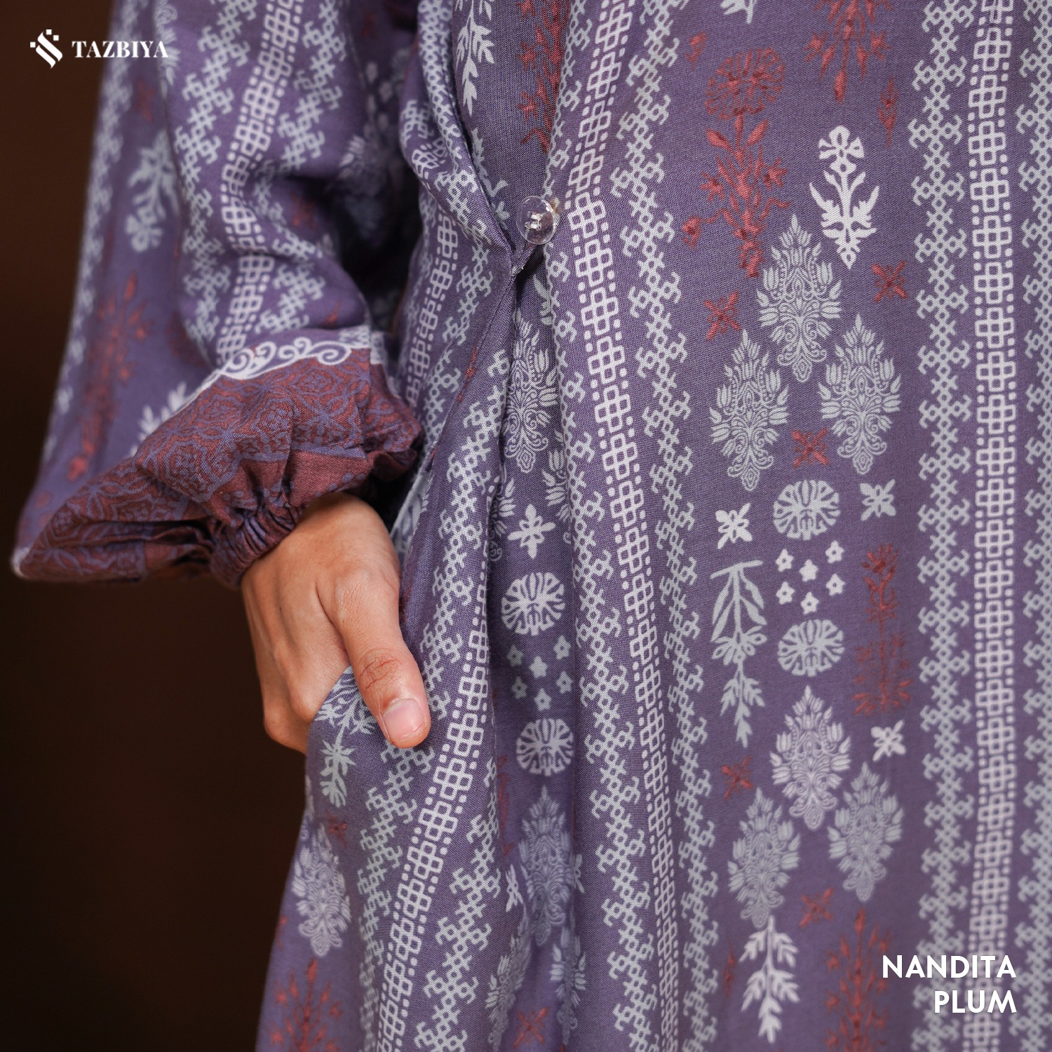 TAZBIYA MUSLIMWEAR GAMIS RAYON PREMIUM NANDITA SERIES