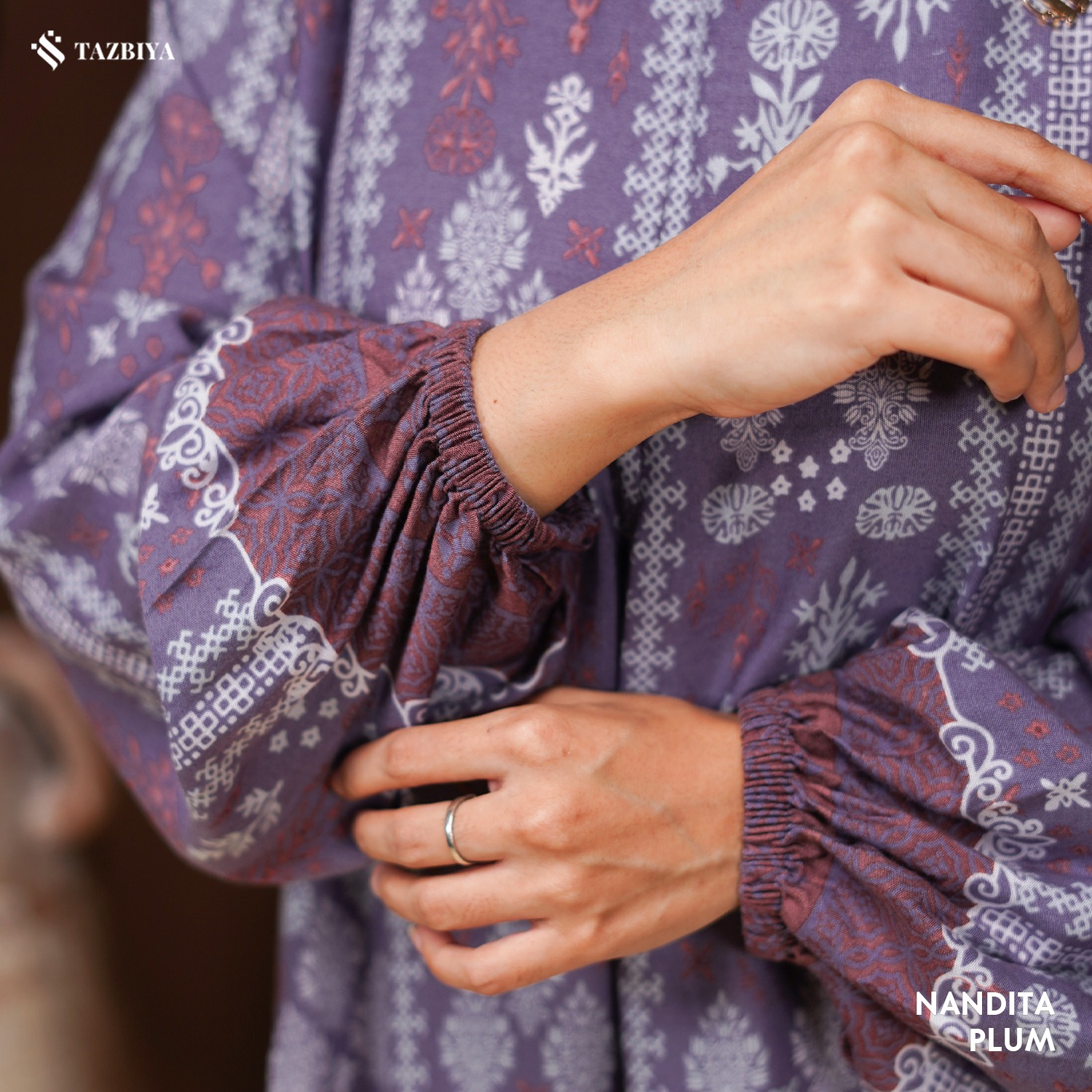 TAZBIYA MUSLIMWEAR GAMIS RAYON PREMIUM NANDITA SERIES