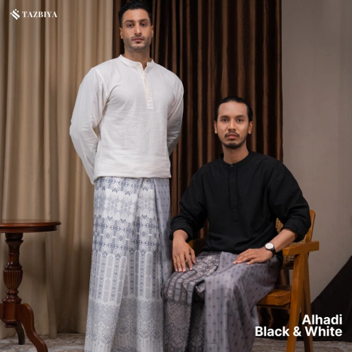 Image of TAZBIYA PRAYER-SET SARUNG ALHADI SERIES I SARUNG LAKI LAKI DEWASA MOTIF