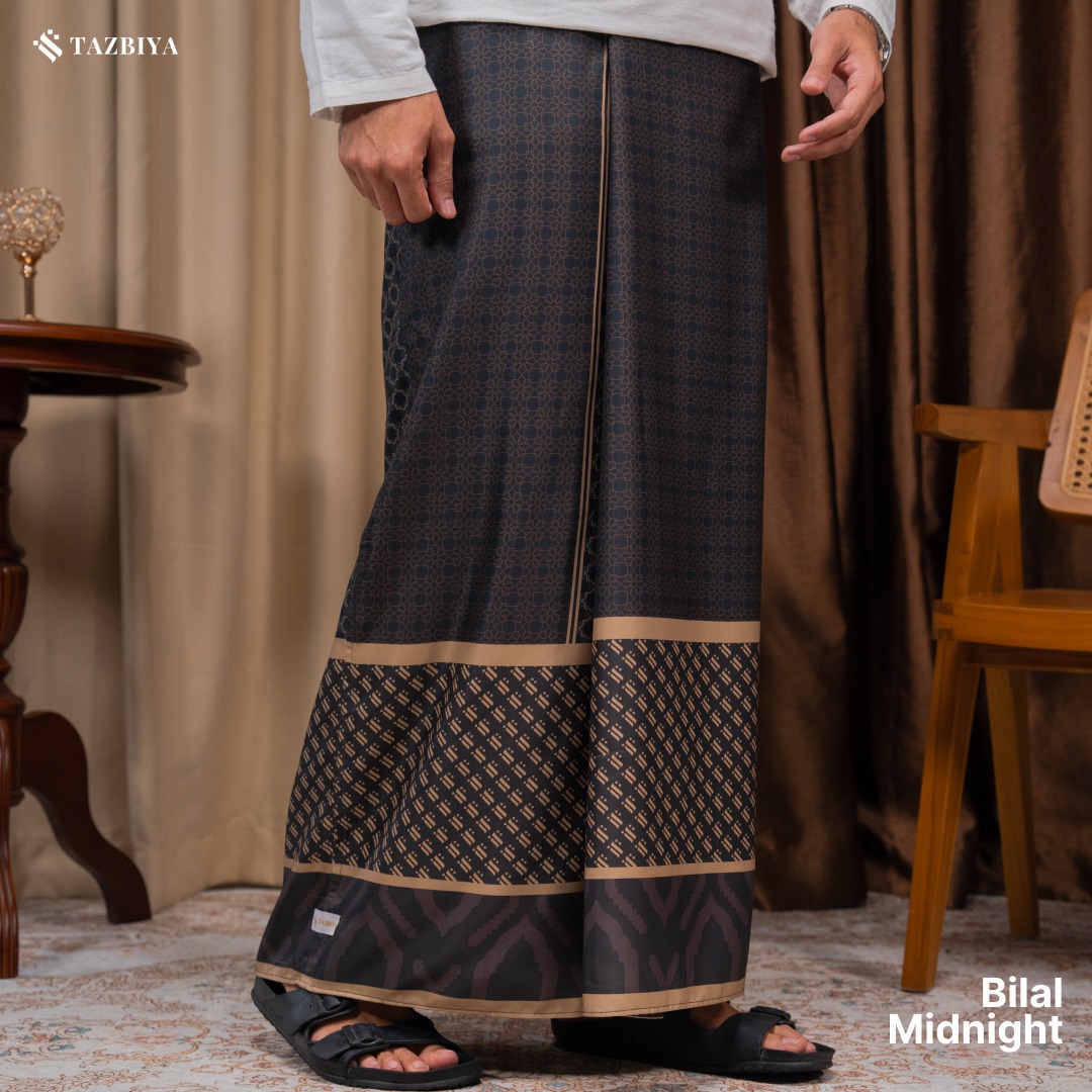 TAZBIYA PRAYER-SET SARUNG BILAL SERIES I SARUNG LAKI LAKI DEWASA MOTIF