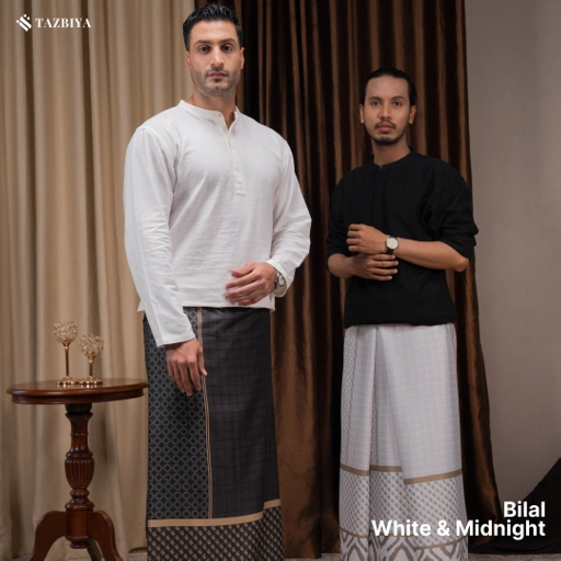 Image of TAZBIYA PRAYER-SET SARUNG BILAL SERIES I SARUNG LAKI LAKI DEWASA MOTIF