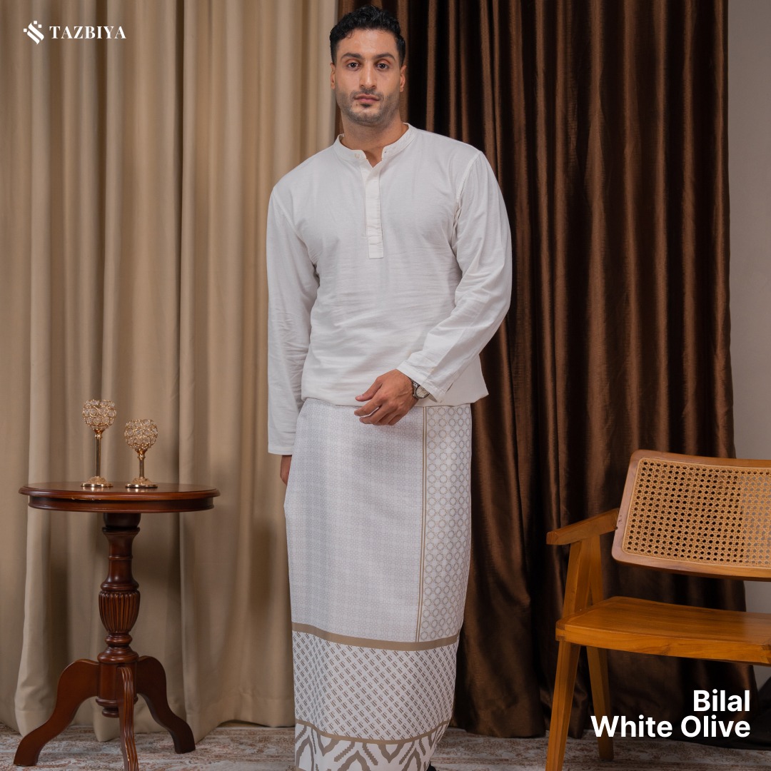 TAZBIYA PRAYER-SET SARUNG BILAL SERIES I SARUNG LAKI LAKI DEWASA MOTIF