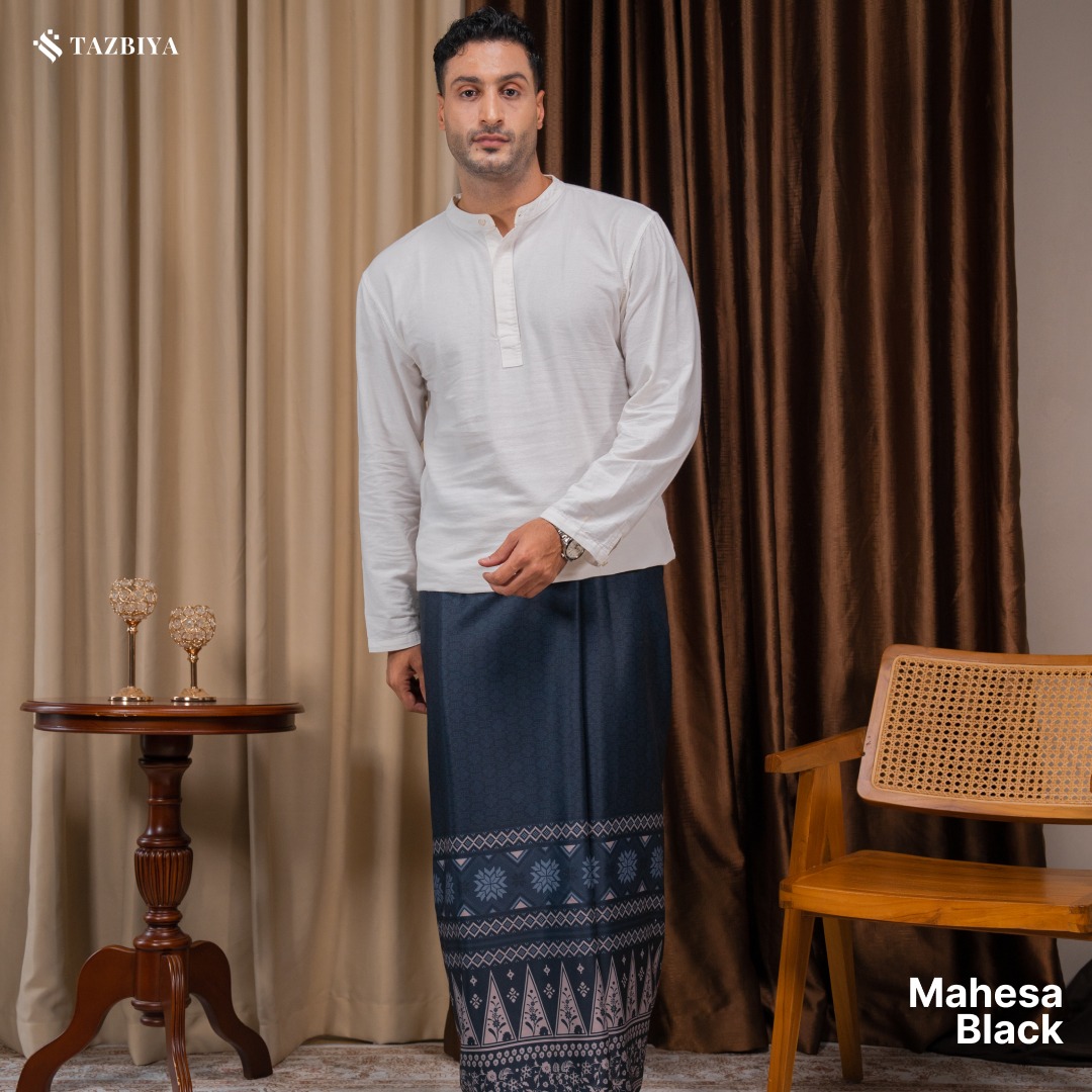 TAZBIYA PRAYER-SET SARUNG MAHESA SERIES I SARUNG LAKI LAKI DEWASA MOTIF