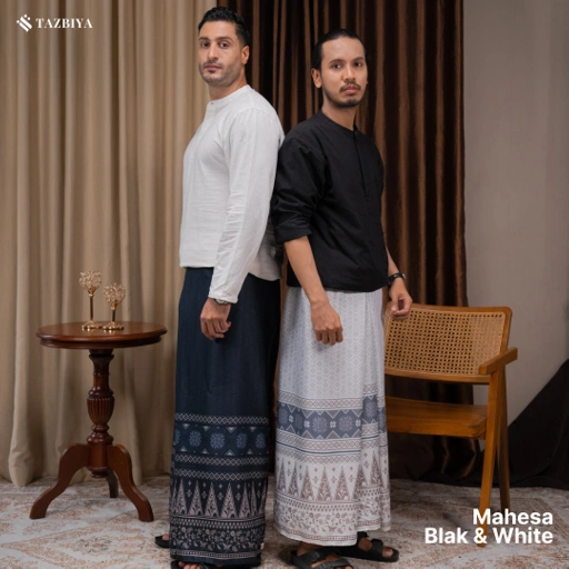 Image of TAZBIYA PRAYER-SET SARUNG MAHESA SERIES I SARUNG LAKI LAKI DEWASA MOTIF