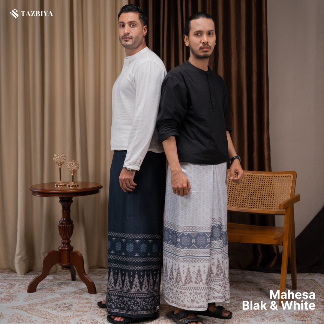TAZBIYA PRAYER-SET SARUNG MAHESA SERIES I SARUNG LAKI LAKI DEWASA MOTIF