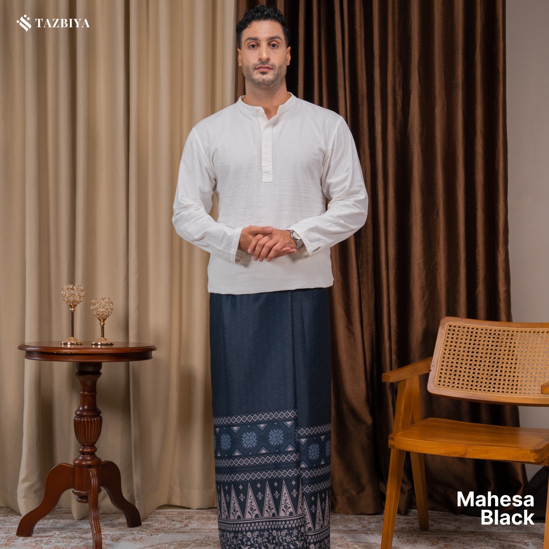 TAZBIYA PRAYER-SET SARUNG MAHESA SERIES I SARUNG LAKI LAKI DEWASA MOTIF