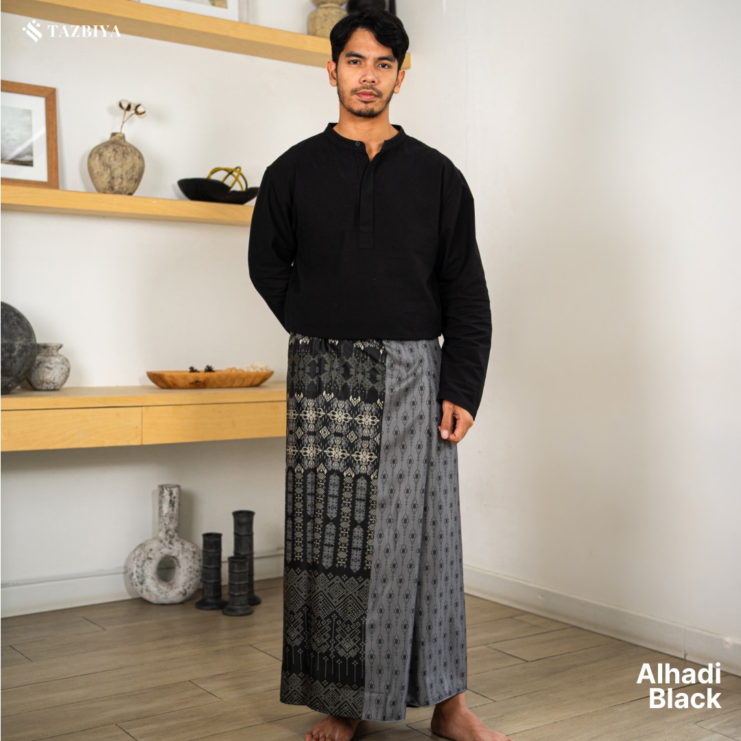 TAZBIYA PRAYER-SET SARUNG ALHADI SERIES I SARUNG LAKI LAKI DEWASA MOTIF