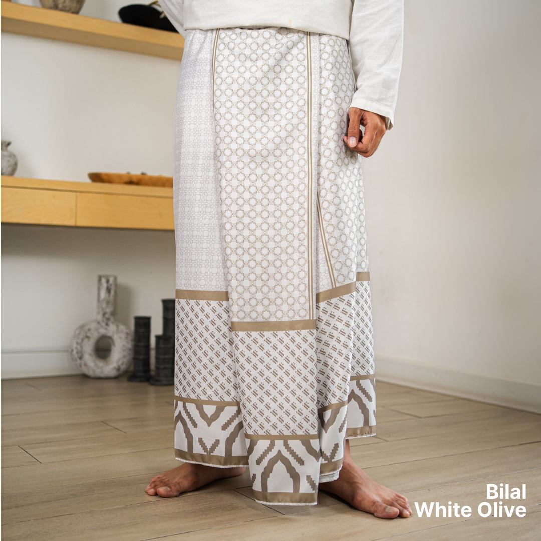 TAZBIYA PRAYER-SET SARUNG BILAL SERIES I SARUNG LAKI LAKI DEWASA MOTIF