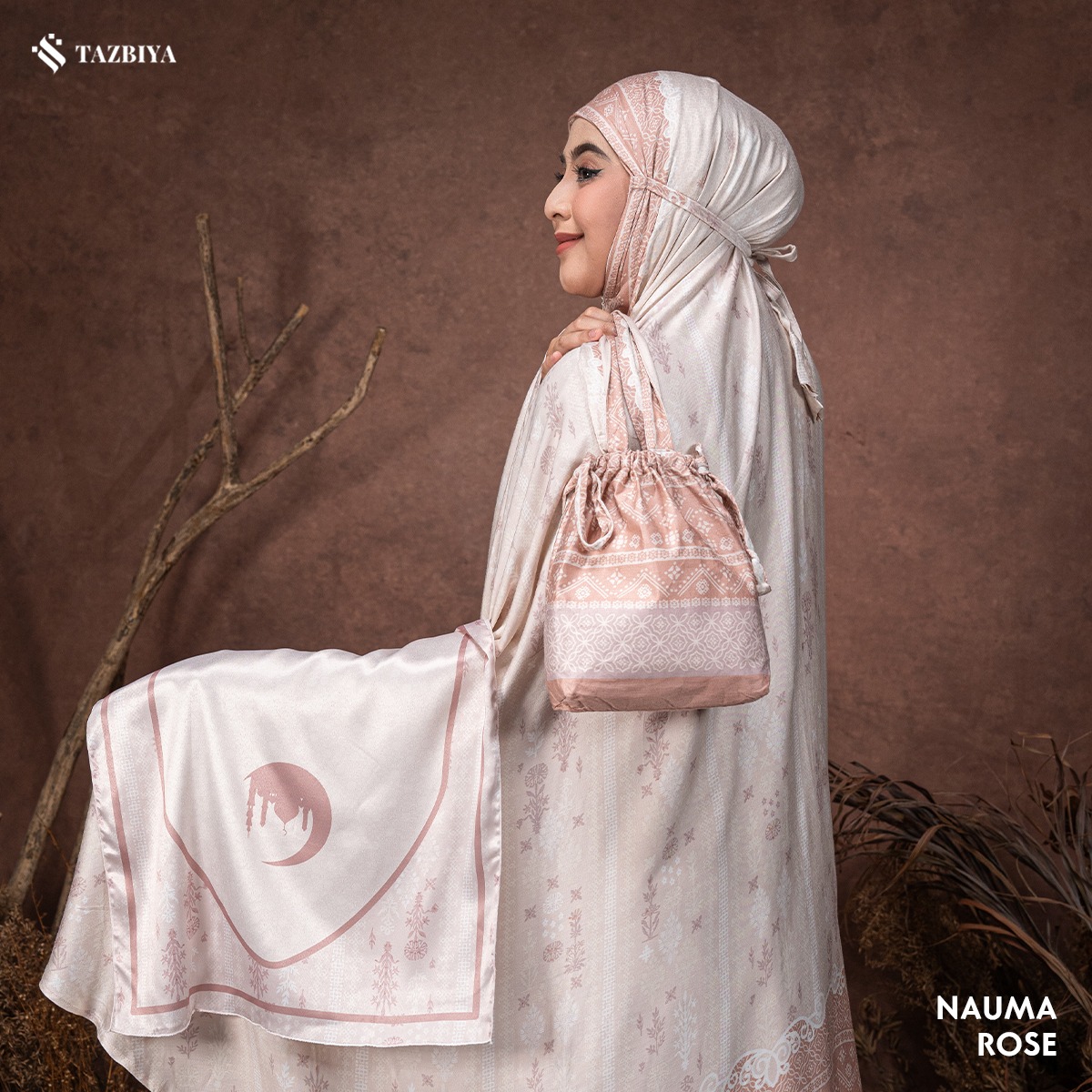 TAZBIYA MUKENA RAYON SATIN PREMIUM NAUMA SERIES