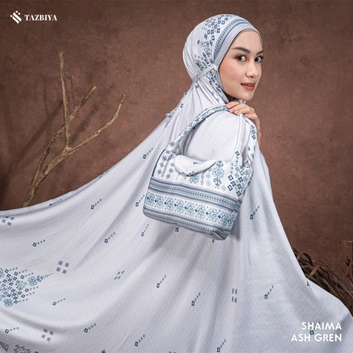Image of TAZBIYA MUKENA RAYON SATIN PREMIUM SHAIMA SERIES