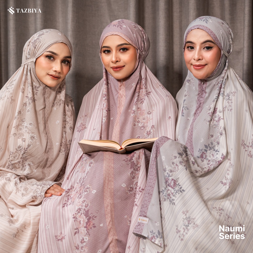 TAZBIYA MUKENA RAYON SAJADAH 2IN1 NAUMI SERIES