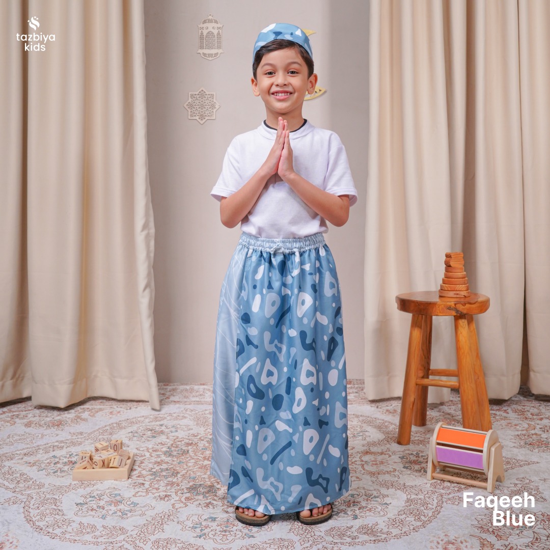 TAZBIYA SARUNG CELANA + PECI ANAK LAKI-LAKI MOTIF | SARUNG CELANA ANAK | SARUNG ANAK TK SD UMUR 1-10 TAHUN