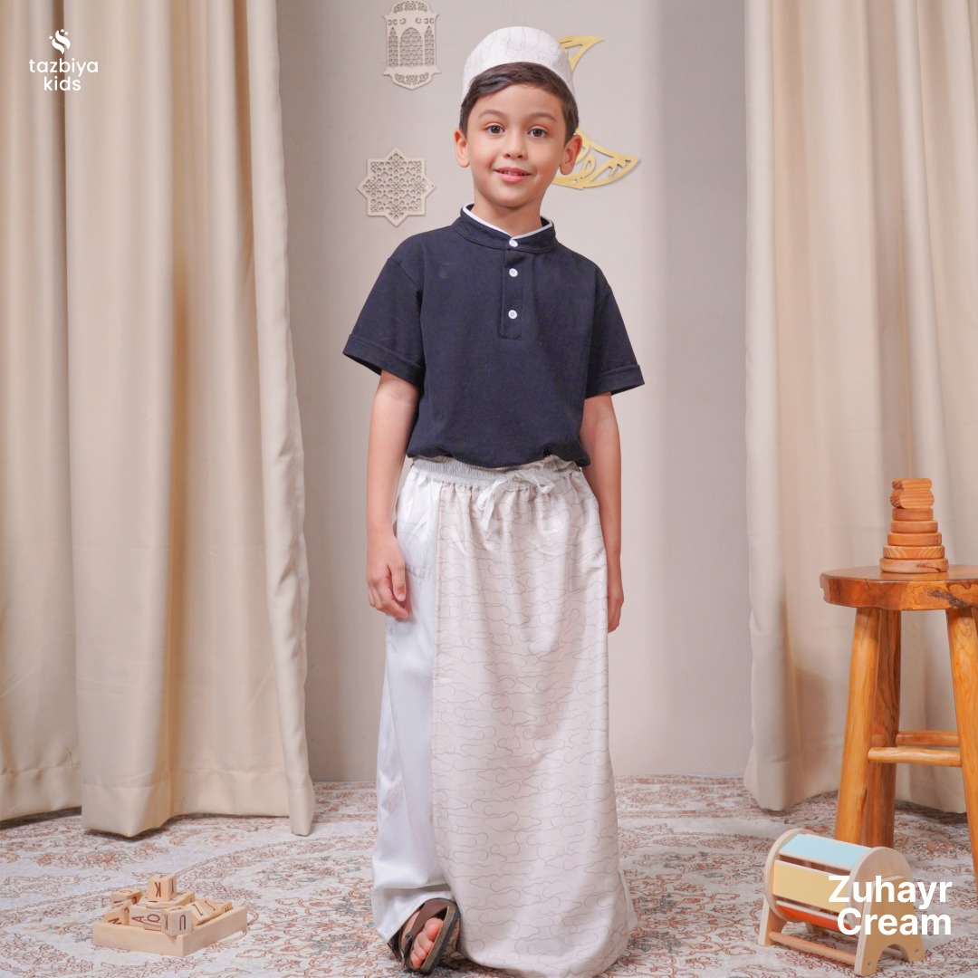 TAZBIYA SARUNG CELANA + PECI ANAK LAKI-LAKI MOTIF | SARUNG CELANA ANAK | SARUNG ANAK TK SD UMUR 1-10 TAHUN