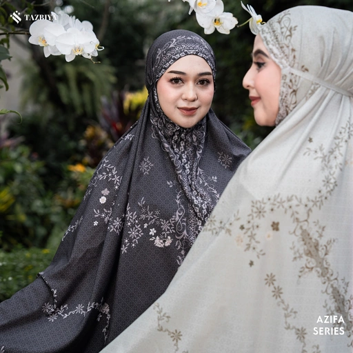 [NEW] TAZBIYA - Mukena Travel Premium 2in1 Sajadah Azifa Series (Mukena Travel Inovasi Bahan Halus Anti Berisik)