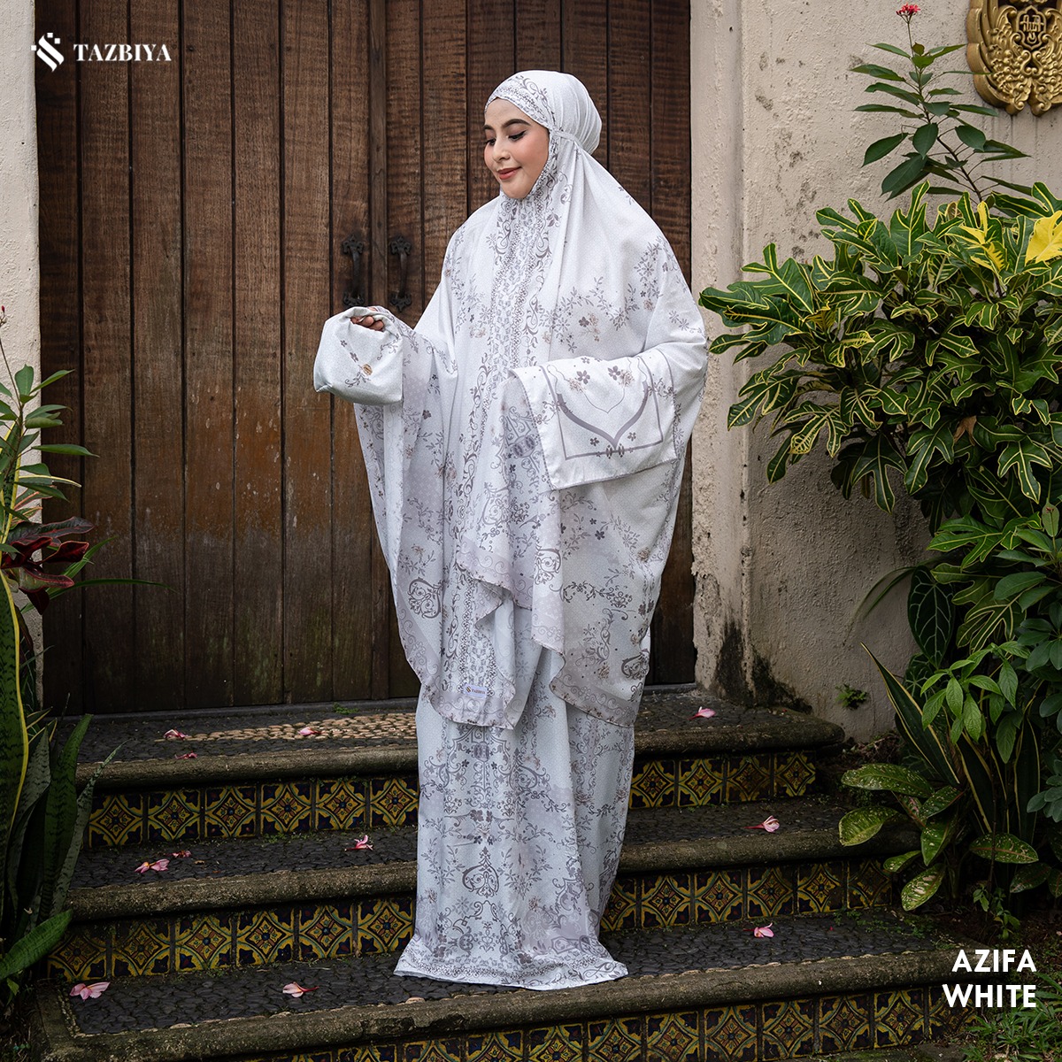[NEW] TAZBIYA - Mukena Travel Premium 2in1 Sajadah Azifa Series (Mukena Travel Inovasi Bahan Halus Anti Berisik)
