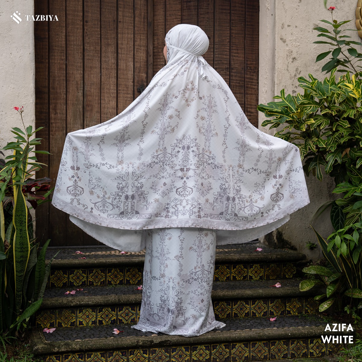 [NEW] TAZBIYA - Mukena Travel Premium 2in1 Sajadah Azifa Series (Mukena Travel Inovasi Bahan Halus Anti Berisik)
