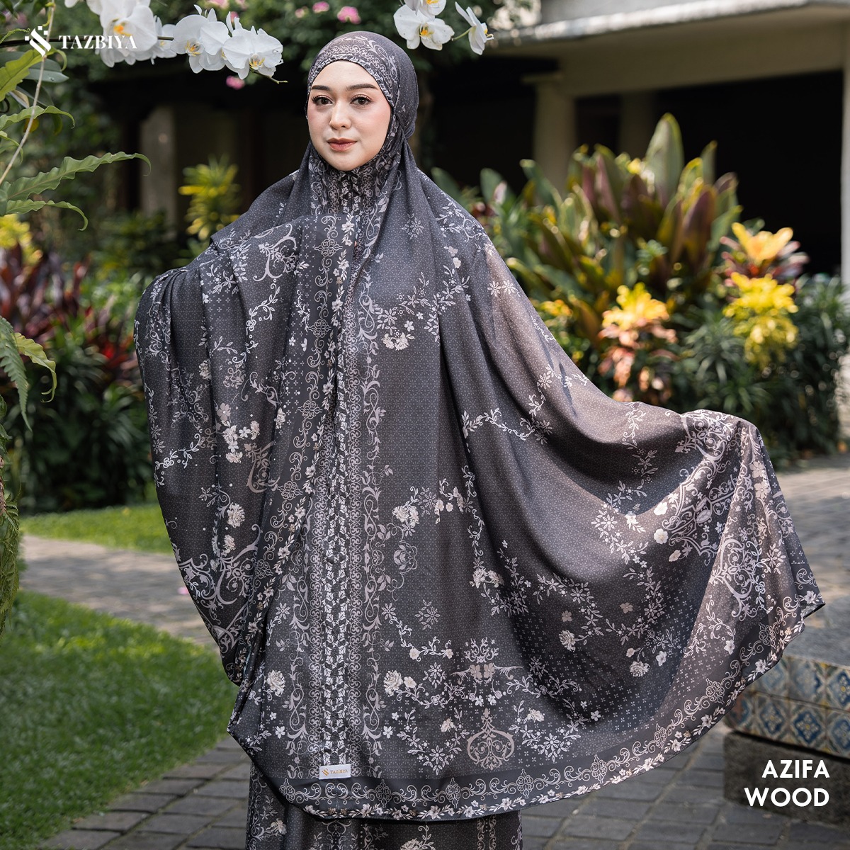 [NEW] TAZBIYA - Mukena Travel Premium 2in1 Sajadah Azifa Series (Mukena Travel Inovasi Bahan Halus Anti Berisik)