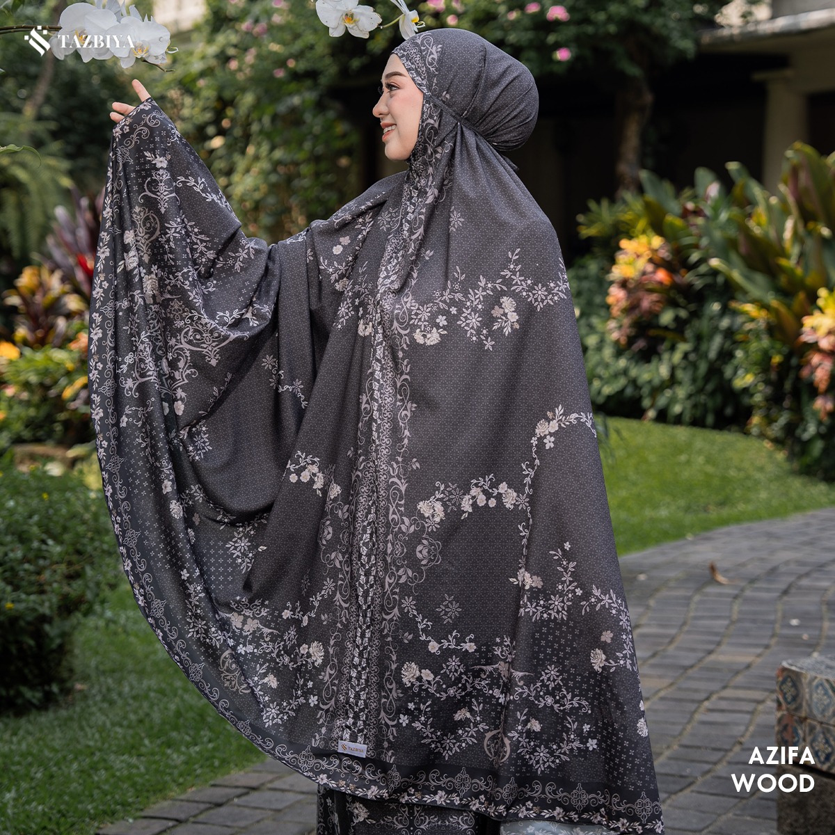 [NEW] TAZBIYA - Mukena Travel Premium 2in1 Sajadah Azifa Series (Mukena Travel Inovasi Bahan Halus Anti Berisik)