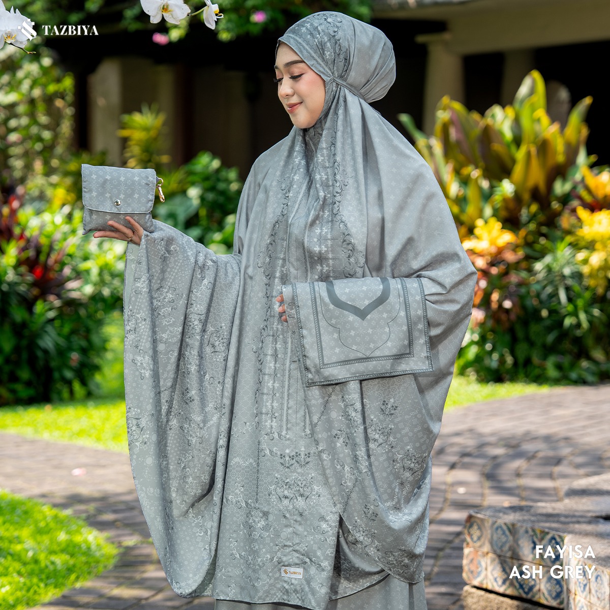 [NEW] TAZBIYA - Mukena Travel Premium 2in1 Sajadah Fayisa Series (Mukena Travel Inovasi Bahan Halus Anti Berisik)