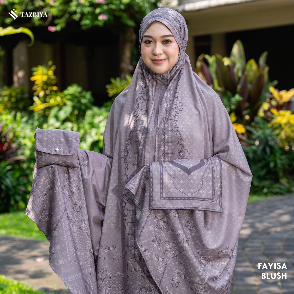 [NEW] TAZBIYA - Mukena Travel Premium 2in1 Sajadah Fayisa Series (Mukena Travel Inovasi Bahan Halus Anti Berisik)