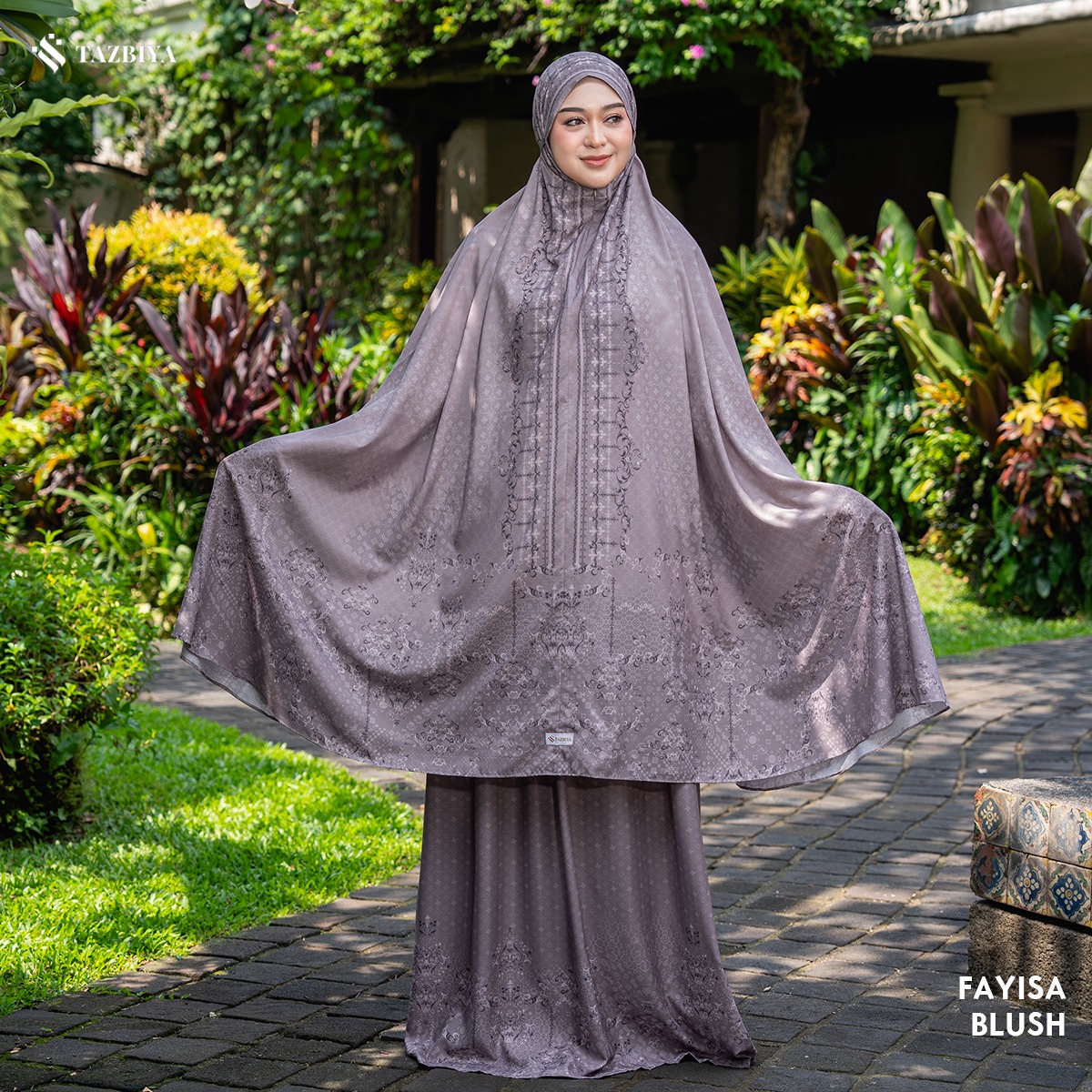 [NEW] TAZBIYA - Mukena Travel Premium 2in1 Sajadah Fayisa Series (Mukena Travel Inovasi Bahan Halus Anti Berisik)