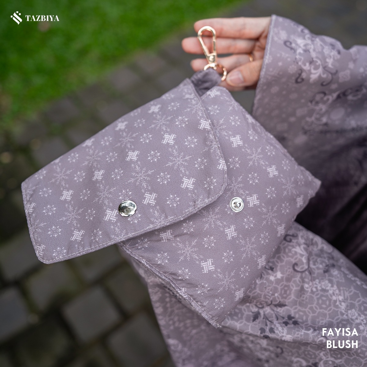 [NEW] TAZBIYA - Mukena Travel Premium 2in1 Sajadah Fayisa Series (Mukena Travel Inovasi Bahan Halus Anti Berisik)