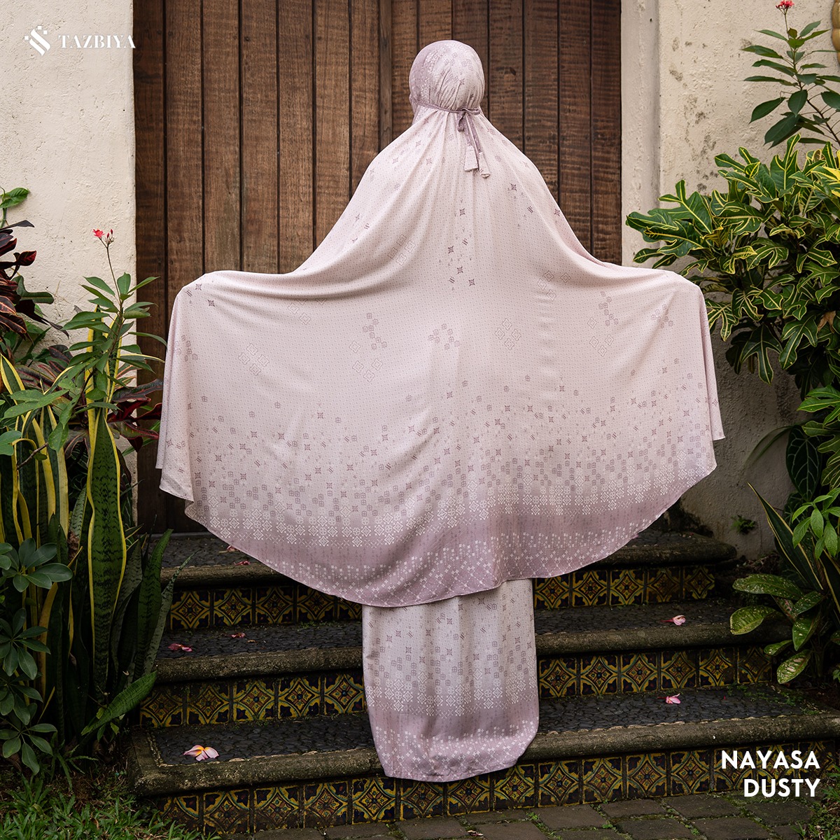 TAZBIYA - Mukena NAYASA Series (Mukena Dewasa Motif Etnik Bahan Rayon 2 in 1 Set Sajadah)