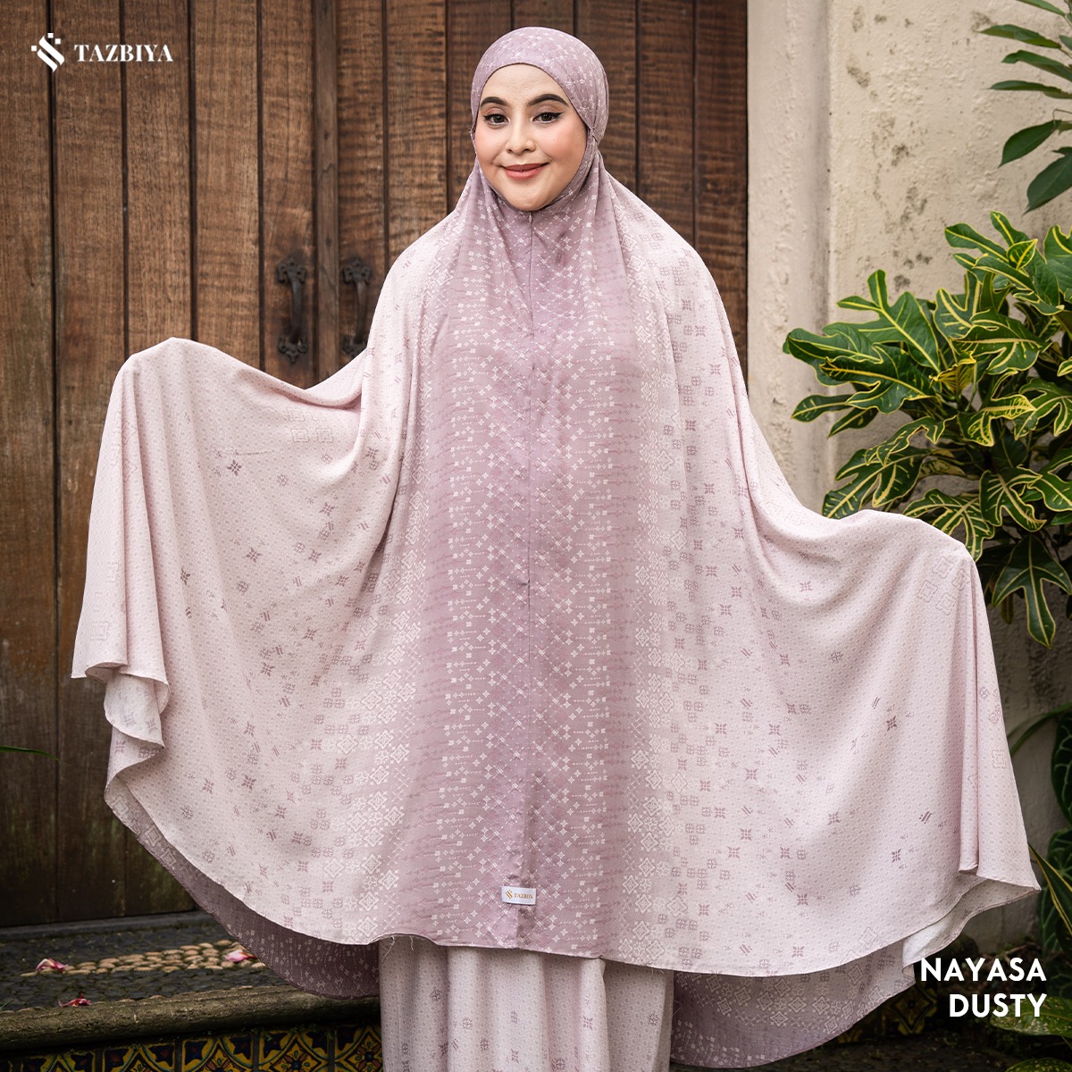 TAZBIYA - Mukena NAYASA Series (Mukena Dewasa Motif Etnik Bahan Rayon 2 in 1 Set Sajadah)