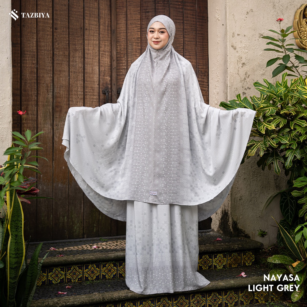 TAZBIYA - Mukena NAYASA Series (Mukena Dewasa Motif Etnik Bahan Rayon 2 in 1 Set Sajadah)