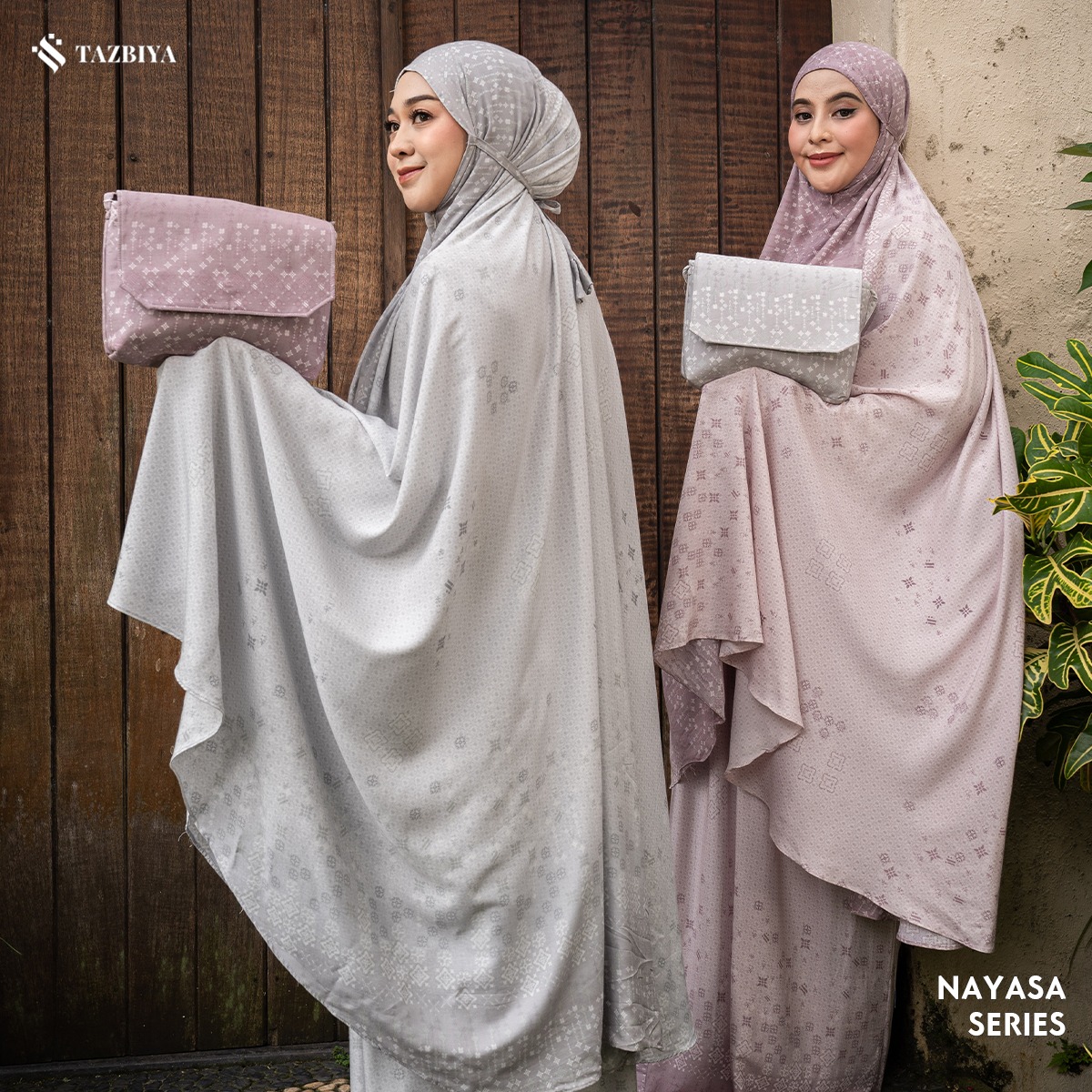 TAZBIYA - Mukena NAYASA Series (Mukena Dewasa Motif Etnik Bahan Rayon 2 in 1 Set Sajadah)