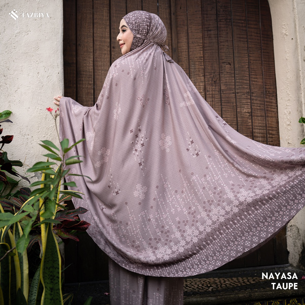 TAZBIYA - Mukena NAYASA Series (Mukena Dewasa Motif Etnik Bahan Rayon 2 in 1 Set Sajadah)