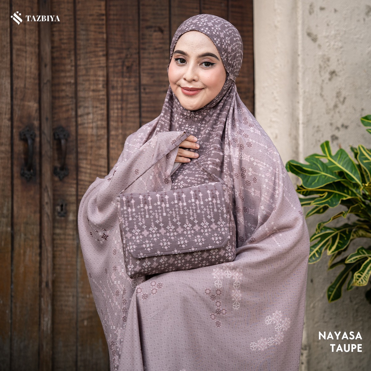 TAZBIYA - Mukena NAYASA Series (Mukena Dewasa Motif Etnik Bahan Rayon 2 in 1 Set Sajadah)