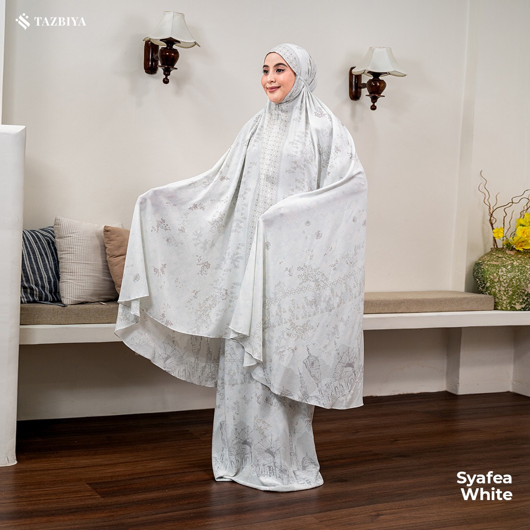 TAZBIYA MUKENA SYAFEA SERIES | MUKENA DEWASA RAYON SAJADAH 2IN1