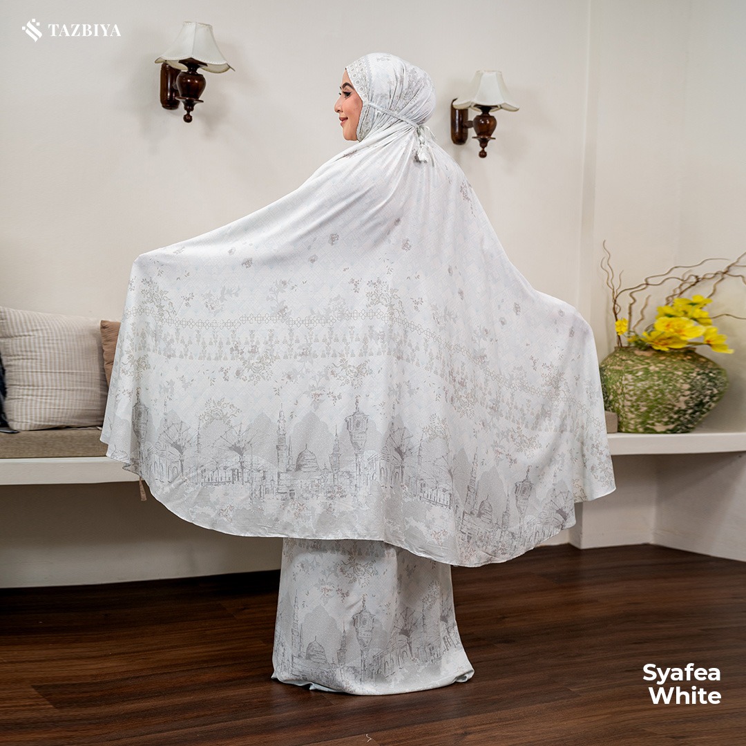 TAZBIYA MUKENA SYAFEA SERIES | MUKENA DEWASA RAYON SAJADAH 2IN1