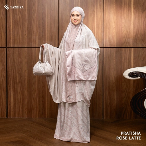 Image of TAZBIYA MUKENA RAYON SAJADAH 2IN1 PRATISHA SERIES